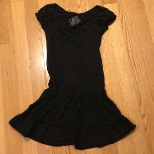Guess Ruffle Cap Sleeve Dress